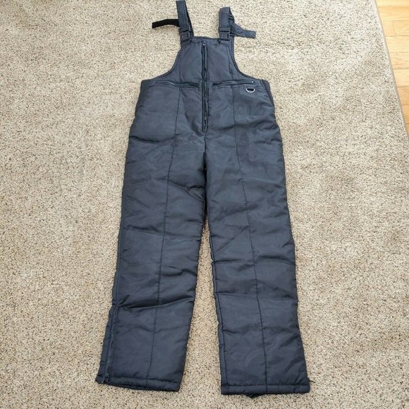 Bib Overalls Ski Snow Winter Black Insulated Work Size M Sandy River - Picture 1 of 11